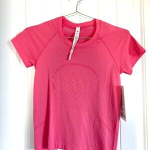 NEW Lululemon Race Length Swiftly Tech T-Shirt Guava Pink
